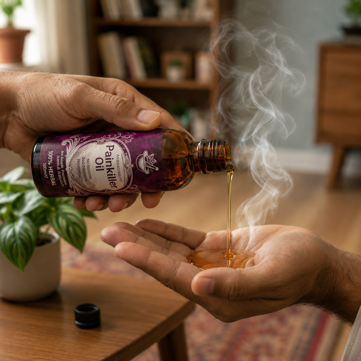 Herbal Pain Relief & Massage Oil with Smoke Effect | Buy 1 Get 1 FREE